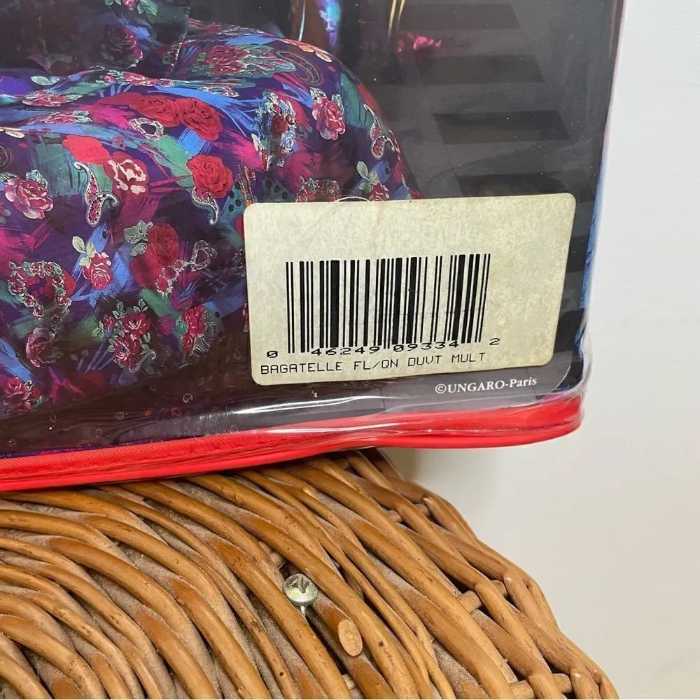 NEW Ungaro Paris Retro 70s 80s Sealed Full / Queen Reversible Bed Duvet Cover